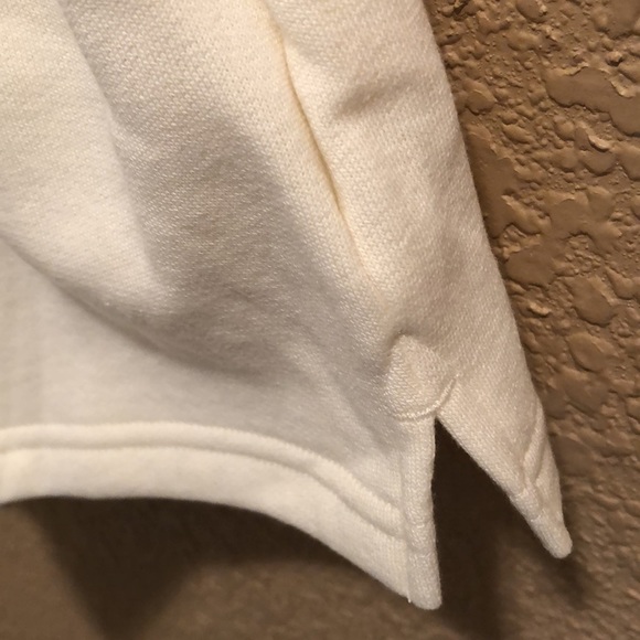 NWT PINK Victoria’s Secret Fold-over Short. Medium. Cream/ivory color. Fleece. - Picture 11 of 16